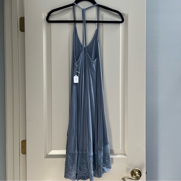 Wishlist Blue Slip Dress Lace bottom NWT - Picture 6 of 6